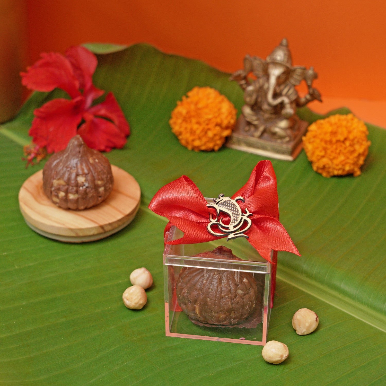 Chocolate hazenut Modak  (approx 45 gms)