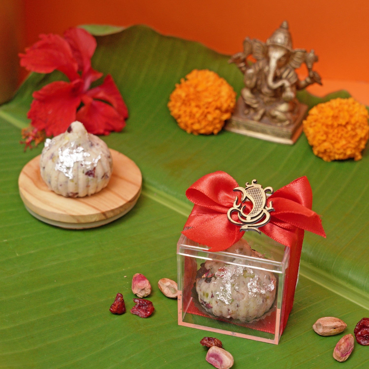 Cranberry Pistachio modak (approx 45 gms)