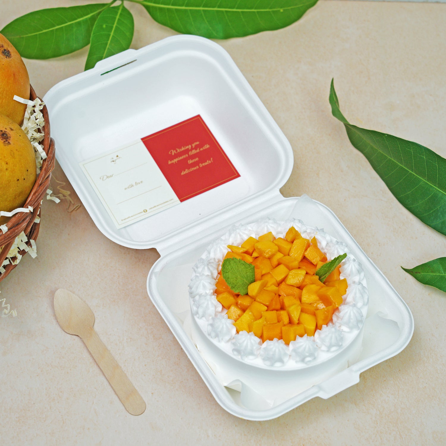 Mango bento cake