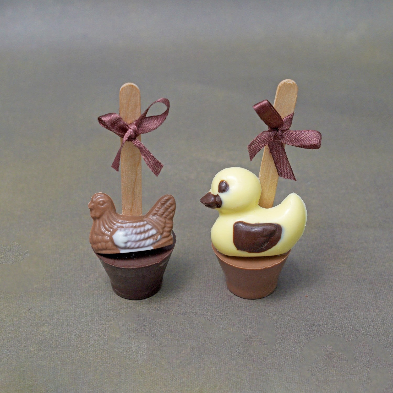 Duck & Chick Choco Sticks ( set of 2 )