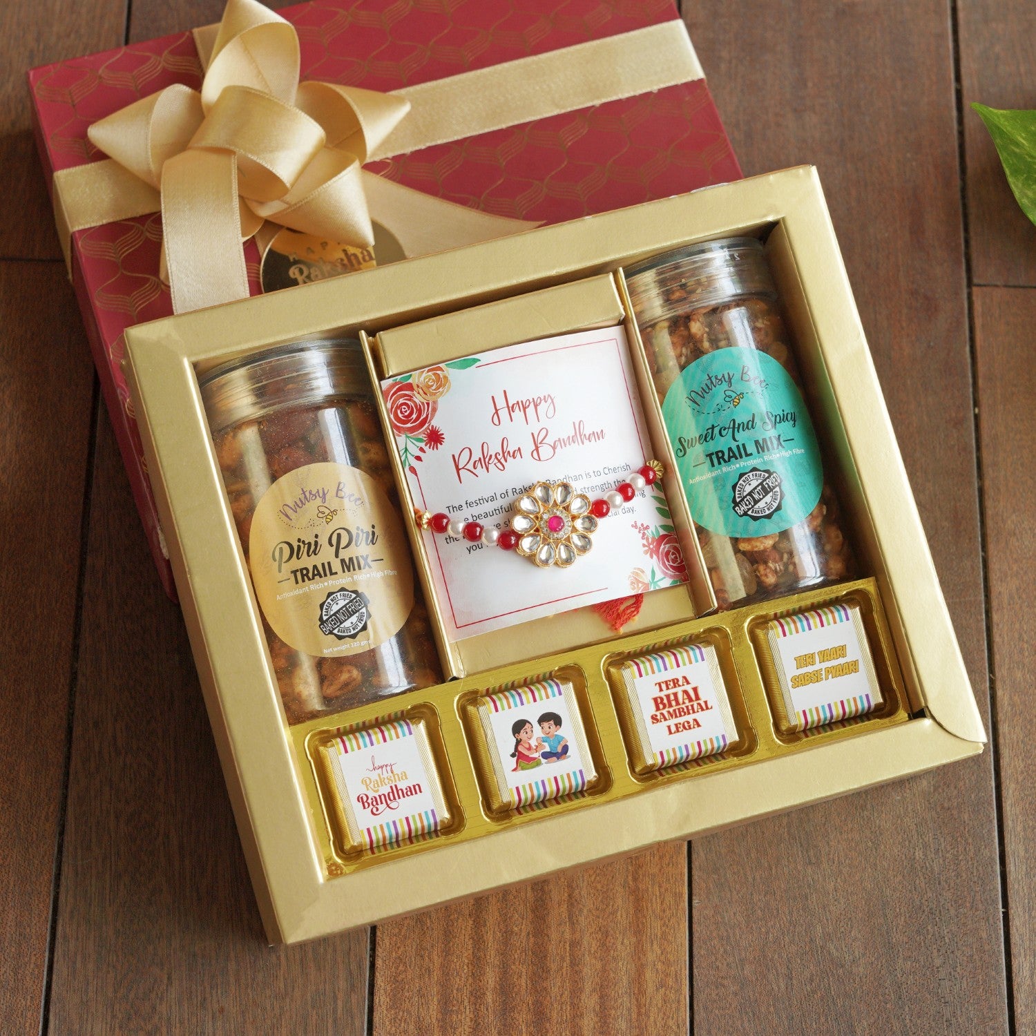 Ribbon of sweet hamper