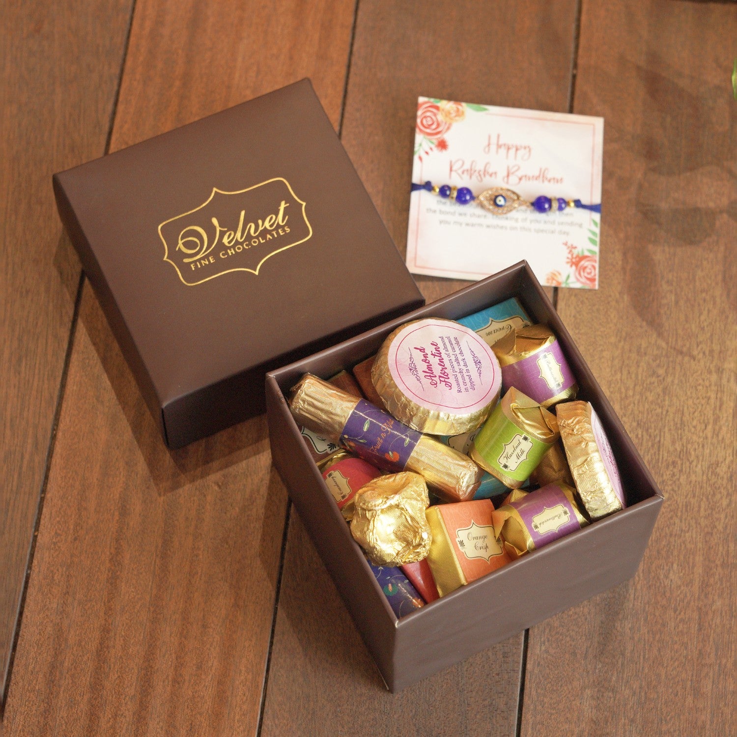 Velvet rakhi delight collection