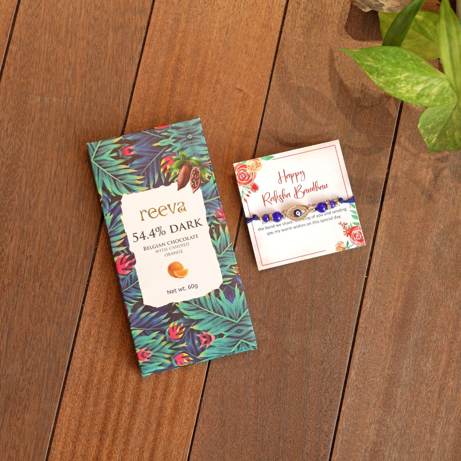 Orange noir rakhi bar